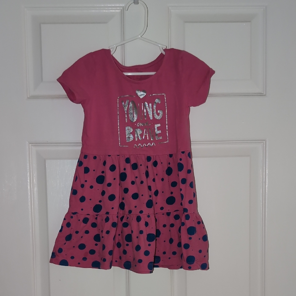 Pink Polka Dot Kids Dress